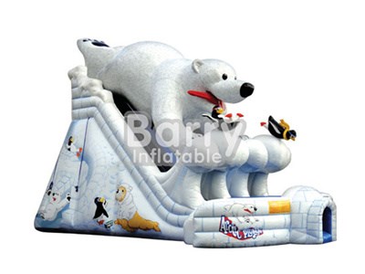 Top Quality Animal Theme Bear Inflatable Slide For Sale BY-DS-005